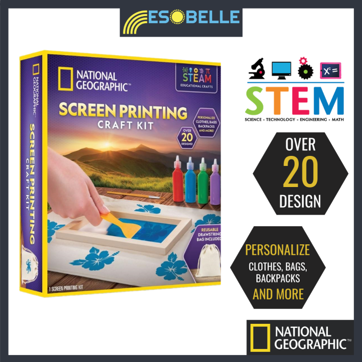 Screen Printing Craft Kit - National Geographic