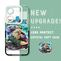 Tecno Spark Go 2023 Pop 7 Pro IX Smart 7ของแท้กันกระแทกลายการ์ตูนลูฟี่คริสตัล Zoro Nami นิ่ม Casing Ponsel คลุมทั้งหมดเคสมือถือใสสำหรับปกป้องกล้อง