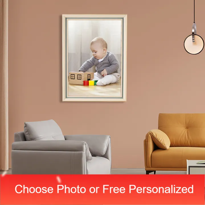 Photoframe W/flexiGlass Baby Playing Box on Mat Wall or Table for Home