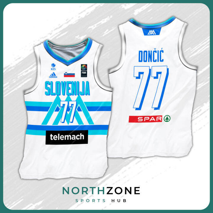 NORTHZONE Slovenia Dark Basketball Jersey Full Sublimated