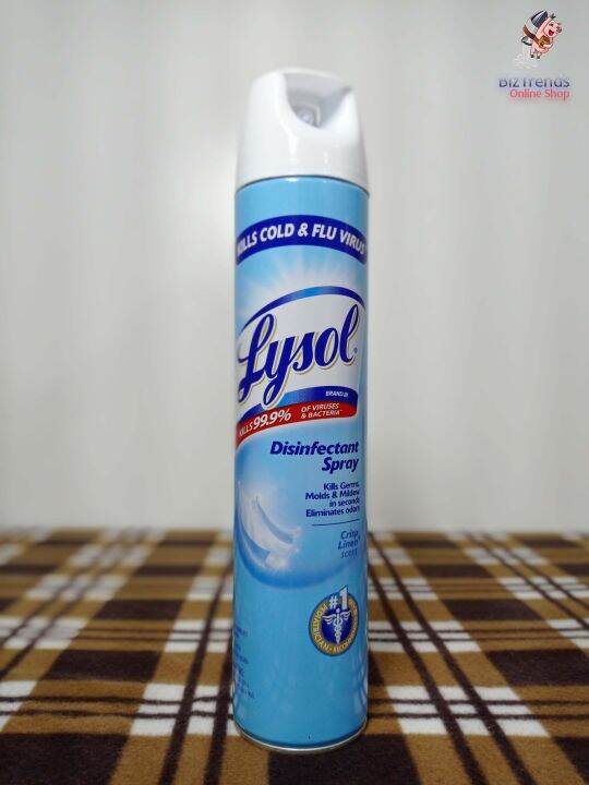 Lysol Disinfectant Spray Crisp Linen 510g Lazada Ph 7662