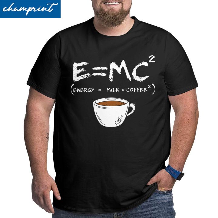 energymilkcoffee-physicist-formula-e-mc2-tshirts-for-men-cotton-t-shirt-big-tall-tees-clothes-gildan-spot-100-cotton