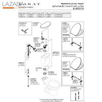 KARAT ฝารองนั่งแบบอีลองเกต K-2657X-WK ขาว ( ( รับประกันคุณภาพ ) )