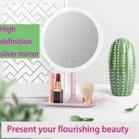 【BEIBEI】 LED three-color Makeup Beauty Makeup Mirror Adjustable Rotation Countertop Cosmetic Mirror