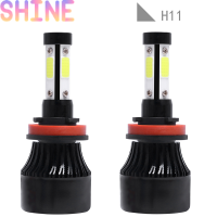 Shine 4ด้าน H8 H9 H11 2000W 300000LM ชุดไฟหน้า LED 6000K