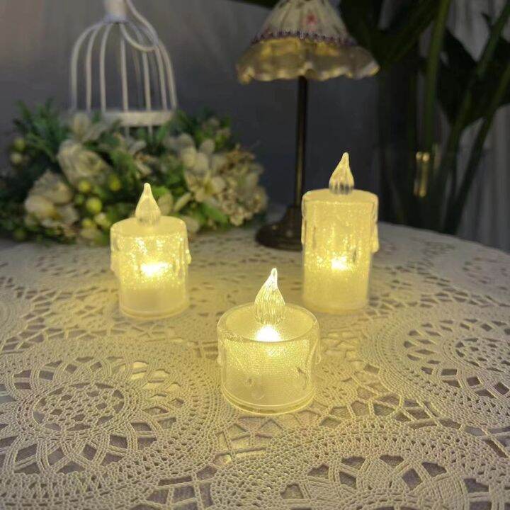 Ziyang Led Battery Operated Candle Electronic Flameless Candle Altar