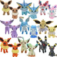 ตุ๊กตา Eevee Evolution โปเกมอน9ชิ้น/เซ็ต,ตุ๊กตาอะนิเมะ Espeon Flareon Umbreon Sylveon ตุ๊กตายัดไส้นุ่มของขวัญสำหรับเด็ก