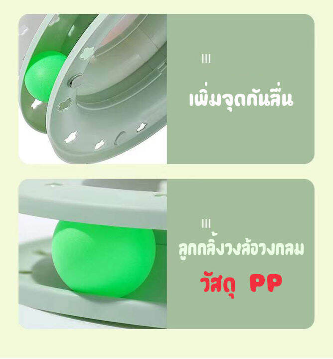 omt-รางบอลแมว4ชั้น-ของเล่นแมว-รางบอลแมว-รางบอล4ชั้น-ของเล่นน้องแมว-แคทนิปบอล-catnip