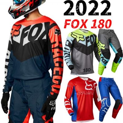 2022 Fox 180 Skew ชุดเสื้อเกียร์สําหรับขี่รถมอเตอร์ไซค์ 9113