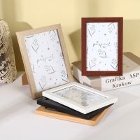○ A4/7in Wooden Photo Studio Photo Frame Custom Home Bedroom Living Room Decoration Wooden Photo Frame Decoration European Simple
