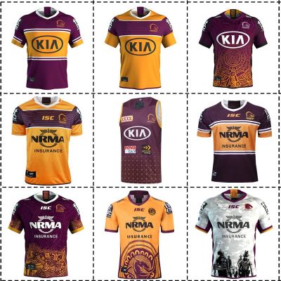 [hot]2018-2019-2020 Brisbane / Broncos Anzac Jersey Home Away Indigenous / / Rugby - / Singlet Size:S-XXXL Mens