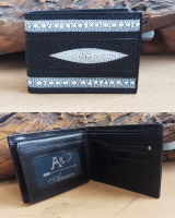 2 Fold Wallet Black Diamond Stingray