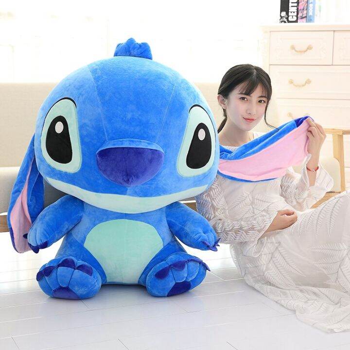 Disney Kawaii Stitch Plush Toy Stuffed Animals Doll Cartoon Cute Sofa  Sleeping Soft Pillow Room Decor Anime Peluche Gift