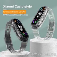 【LZ】☂✖☃  Strap for Xiaomi Mi Band 7/6/5/4/3 Xiaomi Watch Wristband Transparent Bracelet Replacement Strap for Xiaomi Miband 7/6/5/4/3