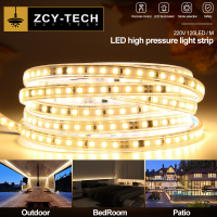 ZCY 35M LED Strip ไฟยืดหยุ่น120Leds SMD 2835 AC220V กันน้ำ Cuttable Led เทป LED Strip Night Light พร้อมปลั๊กไฟสำหรับ Home Garden Christmas Party ตกแต่ง