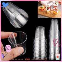 【Ready Stock】 ☎✺ E05 LY 30/50X Kitchen Mould Plastic Transparent Cupcake Cake DIY Round Reusable Muffin Cup Reusable Decorating Tools Pudding Boxes Drinks Disposable Dessert Cups