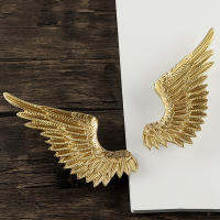 n Angel Wings ทองเหลืองคุณภาพสูงตู้เสื้อผ้า Handle Creative ทองแดงบริสุทธิ์ Matte สไตล์นอร์ดิกขนาดเล็ก Handle