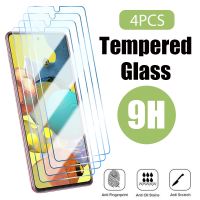 ☋☄ 4PCS Tempered Glass For Samsung A12 A22 A32 A31 A41 A51 A6 A7 A8 2018 Screen Protector on Galaxy A52 A10 A20 A21 A30 A40 A50 A70