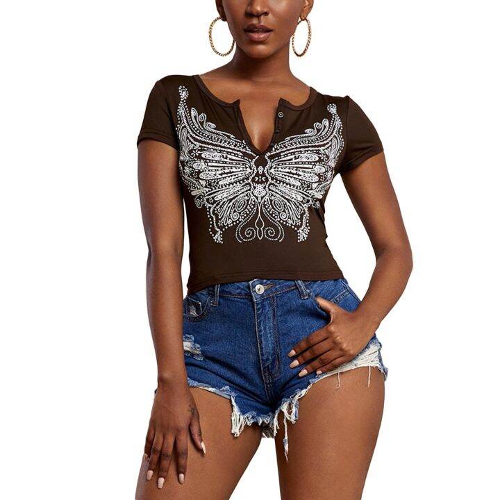 women-vintage-crop-tops-s-slim-fit-butterfly-print-short-sleeve-v-neck-t-shirt-fashion-summer-women-retro-commuter-clothing