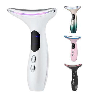 Facial Neck Massager EMS Microcurrent Skin Rejuvenation Beauty Device For Face And Neck Vibration Massage Face Sculpting Device for Lifting and Firming Remove Neck Lines skilful