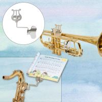 Iron Clamp On Stand Sheet Music Clip for Trumpet/Cornet/French Horn Trombone