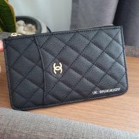 BG กระเป๋าคลัทช์ พร้อมส่ง-สั่งซื้อได้เลยค่ะ กระเป๋า Chanel Black Caviar Clutch Quilted Holder กระเป๋าถือ Clutch กระเป๋าคลัช