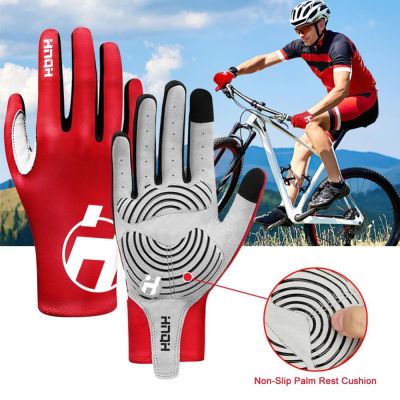 hotx【DT】 HNQH Touchscreen Cycling Gloves Road MTB Outdoor Protection Training