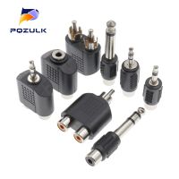 RCA Female Turn 3.5MM Audio Plug Stereo RCA Female Socket Turn 6.3MM Plug Mono Channel RCA Male Female To 2RCA Male Connector