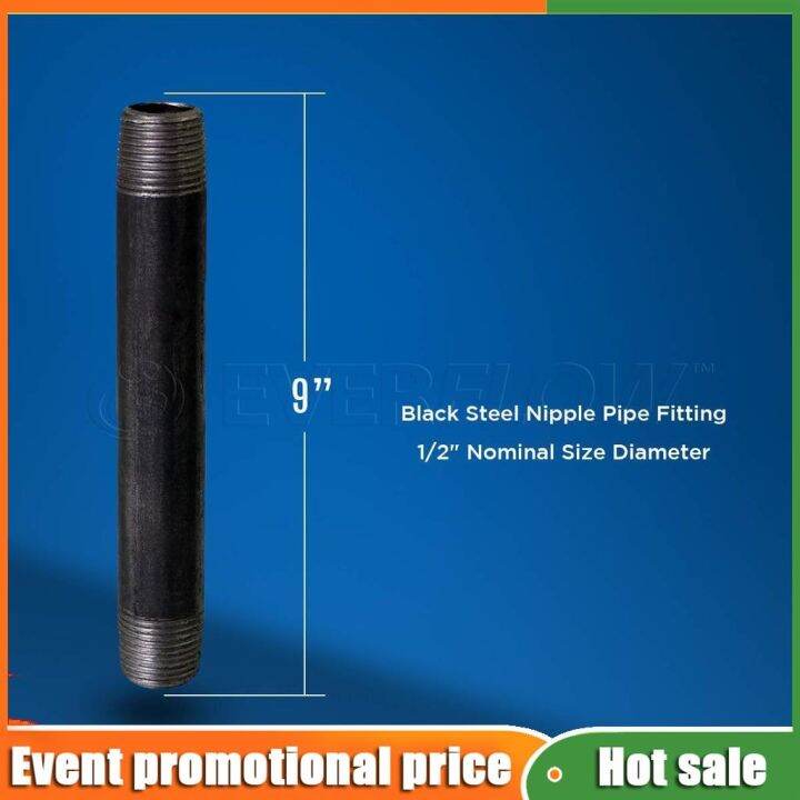 Black Iron Pipe 9 Inches 1/2 Lazada PH