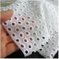 卍▲ Diy White Cotton Voile Eyelet Lace FabricToy Doll Apparel Sewing Patchwork Accessories TecidoSize 30cmX30cm