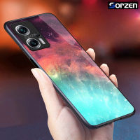 สำหรับ Xiaomi Poco X4 GT ลายสกายสตาร์รี่กระจกเทมเปอร์ไล่ระดับสีเคสกันกระแทกฝาหลังสุดหรู