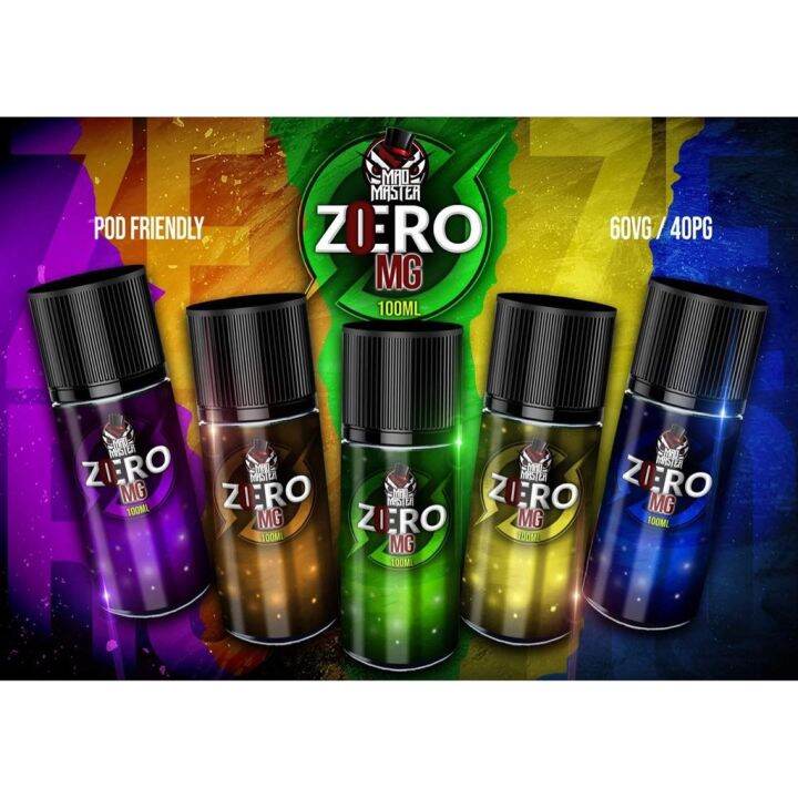 Legit ZERO 100ml MadMaster 0mg 60/40PG Vaping Low Strength High VG Vape
