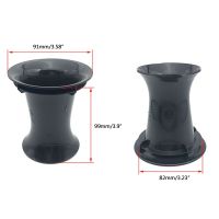 【HOT】 Speaker Port Subwoofer Bass Reflex Inverted Tube 99mm x 82mm Black Loudspeaker Port Tube Set of 2PCS