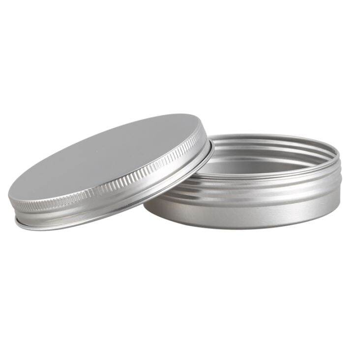 20-x-empty-cosmetics-pot-lip-balm-aluminum-jar-container-screw-cap-15ml