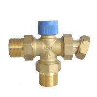 【hot】❈✜  thermostatic mixing valve for centralised systems 3 way temperature control brass