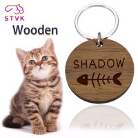 ♂♨ STVK Anti-lost Wooden Custom Laser Engraving Customized Pets Id Tag Collars Puppy Personalized Engraving Pet Cat Dog Name Tags