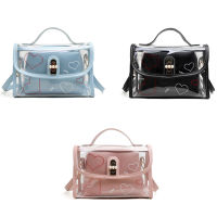 New Ladies Fashion Messenger Bag Transparent Bag Female Trend Jelly Bag Ladies Shoulder Messenger Bag Small Square Bag
