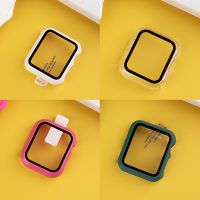 Glass cover Case For Apple Watch 44mm 40mm 42mm 38mm bumper Screen Protector iWatch series 7 6 5 4 3 se 41/45mm cases Accessorie