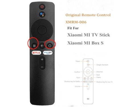 ใหม่ XMRM-006การควบคุมระยะไกลเดิมสำหรับ Xiaomi MI กล่อง S MI สมาร์ททีวีติด MDZ-22-AB MDZ-24-AA บลูทูธเสียง ผู้ช่วย