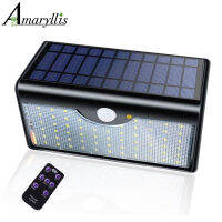 Newest 60 LED Solar Lamp Five Modes With Indicator Lights Solar Power Lights For Outdoor Garden Wall IP65 Waterproof