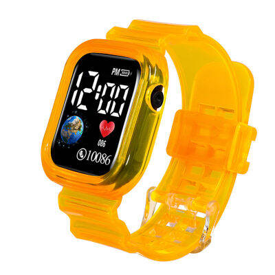 Jam Tangan Digital กันน้ำที่เก็บของขนาดใหญ่พร้อมที่ชาร์จทนทานและเชื่อถือได้นาฬิกา Led กีฬาดิจิตอลกันน้ำสำหรับเด็กชายและเด็กหญิง