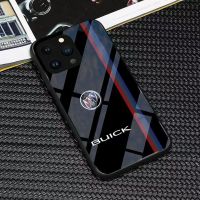 เคสสำหรับไอโฟนโทรศัพท์กันกระแทก Buick 14 /Pro/plus/Pro Max/ 13/12/11-กระจกป้องกัน