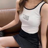 Womens vest Black bottoming shirt sleeveless tops