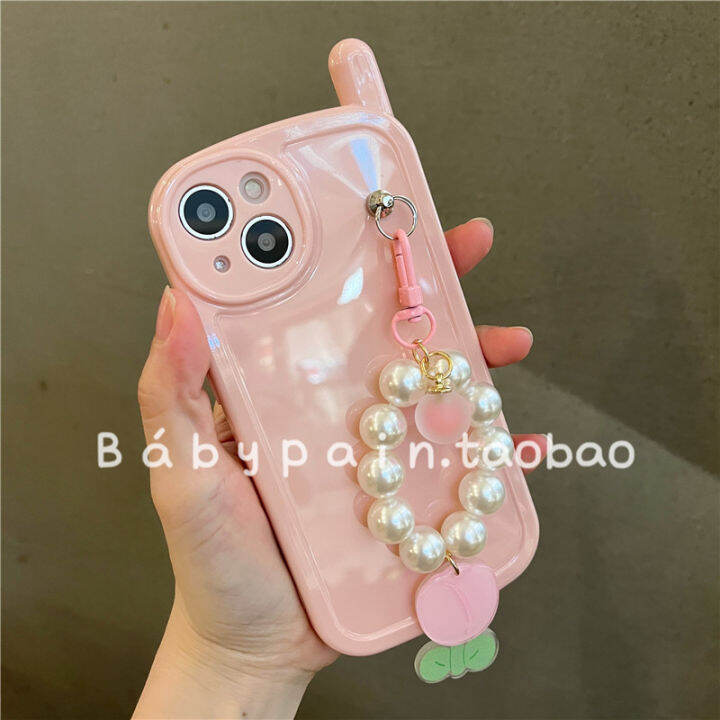 เปลือกโทรศัพท์มือถือสำหรับ-iphonexs-จี้ดอกไม้มุกสำหรับ-iphone13-โทรศัพท์มือถือที่ทันสมัยง่ายสีเปลือกป้องกันสำหรับ-iphone12promax-จี้โทรศัพท์มือถือเปลือกทิวลิปสำหรับ-iphone11