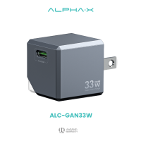 ALPHA·X หัวชาร์จเร็ว ALC-GAN33W Adapter MINI 33W Super Fast Charging จ่ายไฟ PD33W รับประกันสินค้า 16 เดือน l GaN Charger 33W