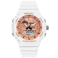 SMAEL นาฬิกาข้อมือผู้หญิง กันน้ำ 100%  Sport Digital LED &amp; Analog สีสันสุดCool รุ่น SM8037