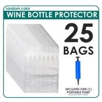 25Pcs Inflatable Wine Bottle Protector Bag With Free Pump Bottles Cushioning Wrap Used To Pack Glass Whiskey Liquor Very WellShoe Bags