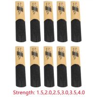 【cw】 10Pcs Tenor Sax Saxophone Reed Set With Transparent Plastic Strength1.5/2.0/2.5/3.0/3.5/4.0 Woodwind Instrument Accessories ！