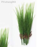 45cm Plastic Fake Plants Artificial Onion Grass Bunch Green Leaves Plant Branch Foliage Wall Material Garden Balcony Home Decor