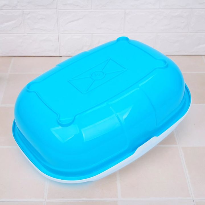 sariya-กระบะทรายแมว-tb50-กระบะทราย-ฟรี-ที่ตักทราย-ห้องน้ำแมว-cat-litter-box